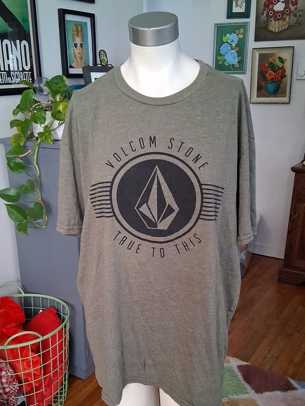 Volcom Stone Men's Olive Graphic Tee - True To This